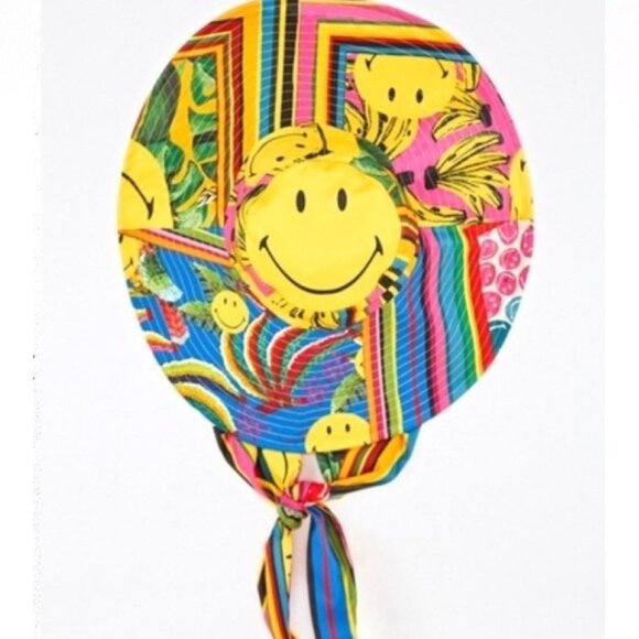 FARM Rio Mixed Scarves Smiley Hat Statement Piece Fun Maximalist Dopamine main image 15